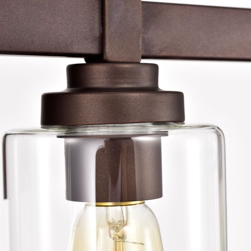 Chloe Lighting Exton Transitional 4 Light Oil Rubbed Bronze Bath Vanity Fixture 29" Wide
