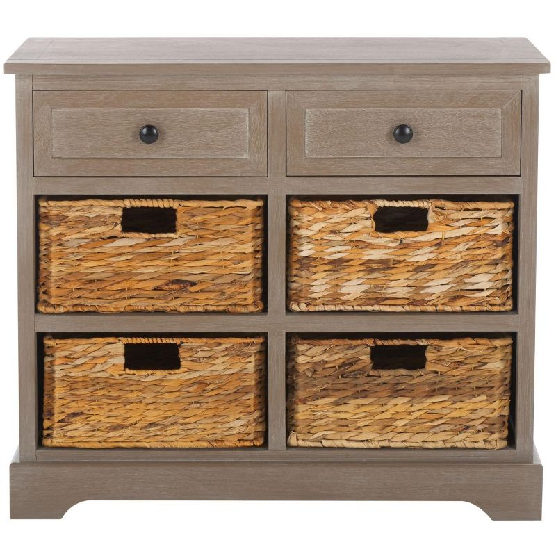 Herman Storage Unit - AMH5702 - White Wash - Safavieh Couture