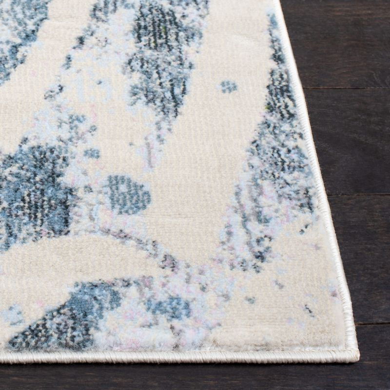Lillian LLN382 Power Loomed Area Rug - Green/Blue - 5'3"x7'7" - Safavieh.
