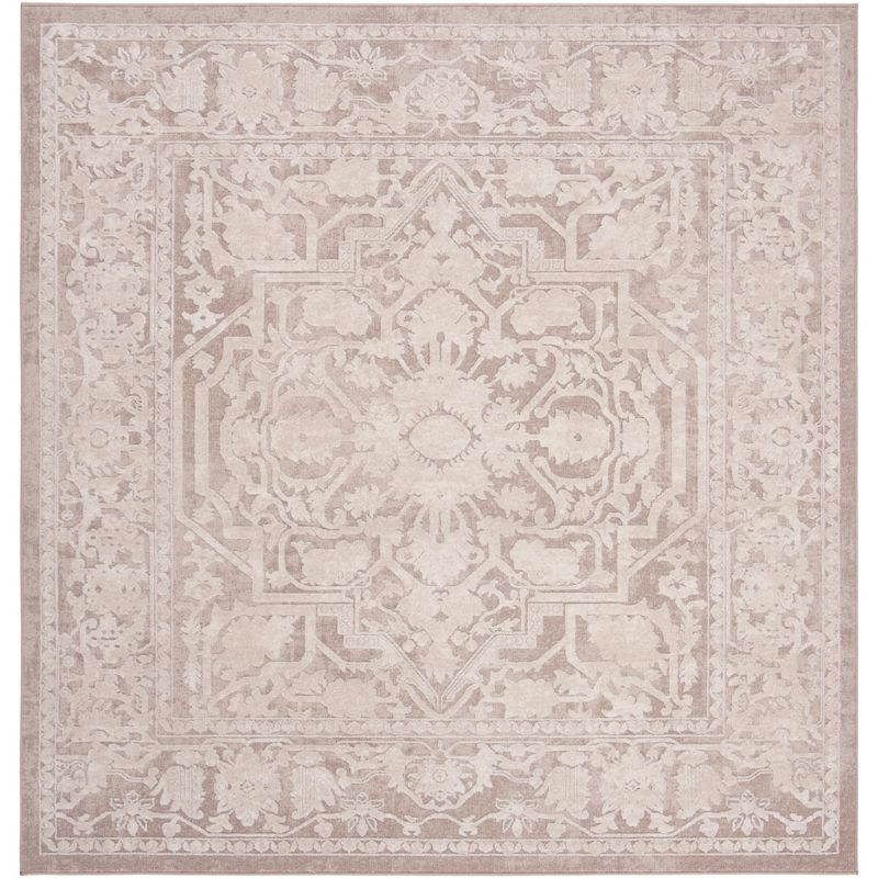 Reflection RFT665 Power Loomed Indoor Area Rug - 5'x5' - Beige/Cream - Safavieh