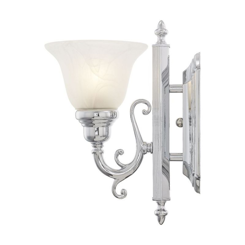 Livex Lighting French Regency 1 - Light Vanity in  Polished Chrome