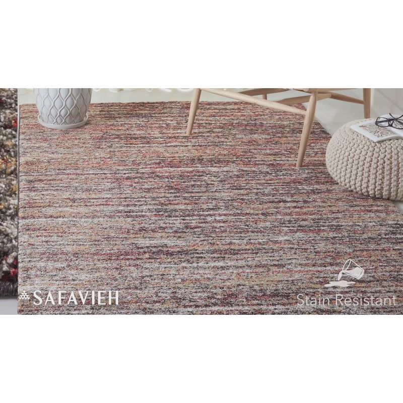 Retro RET2133 Power Loomed Area Rug - Ivory/Dark Grey - 6'x6' - Safavieh.
