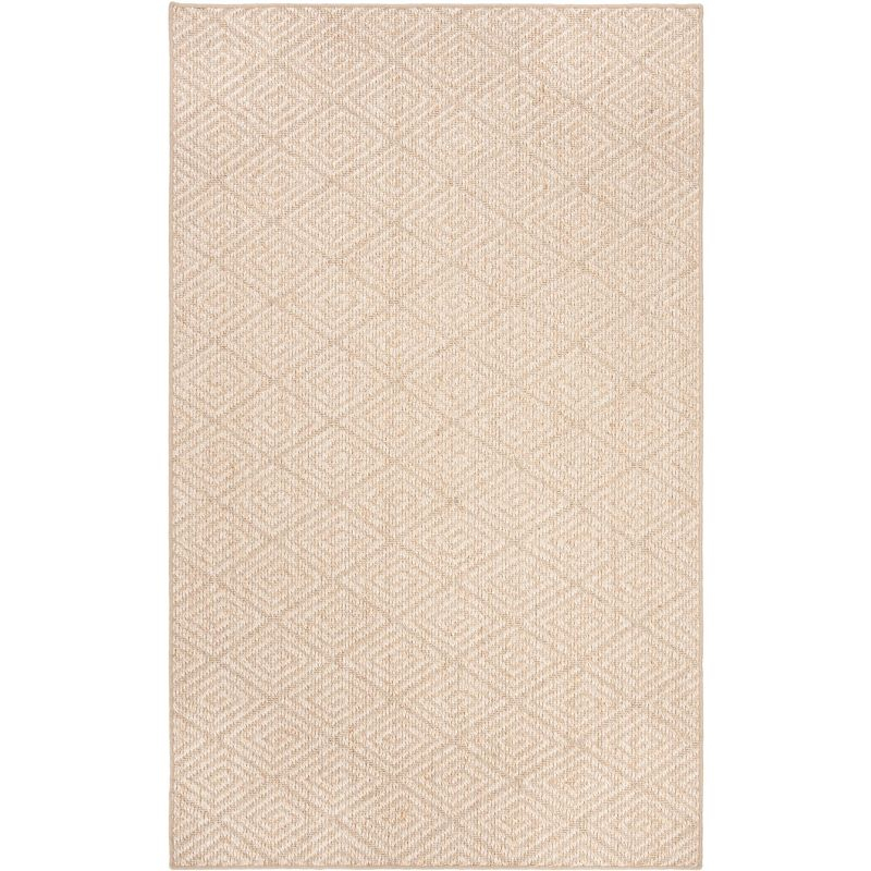 Palm Beach PAB360 Power Loomed, Jacquard Weave Indoor Area Rug - 5'x8' - Beige/Beige - Safavieh