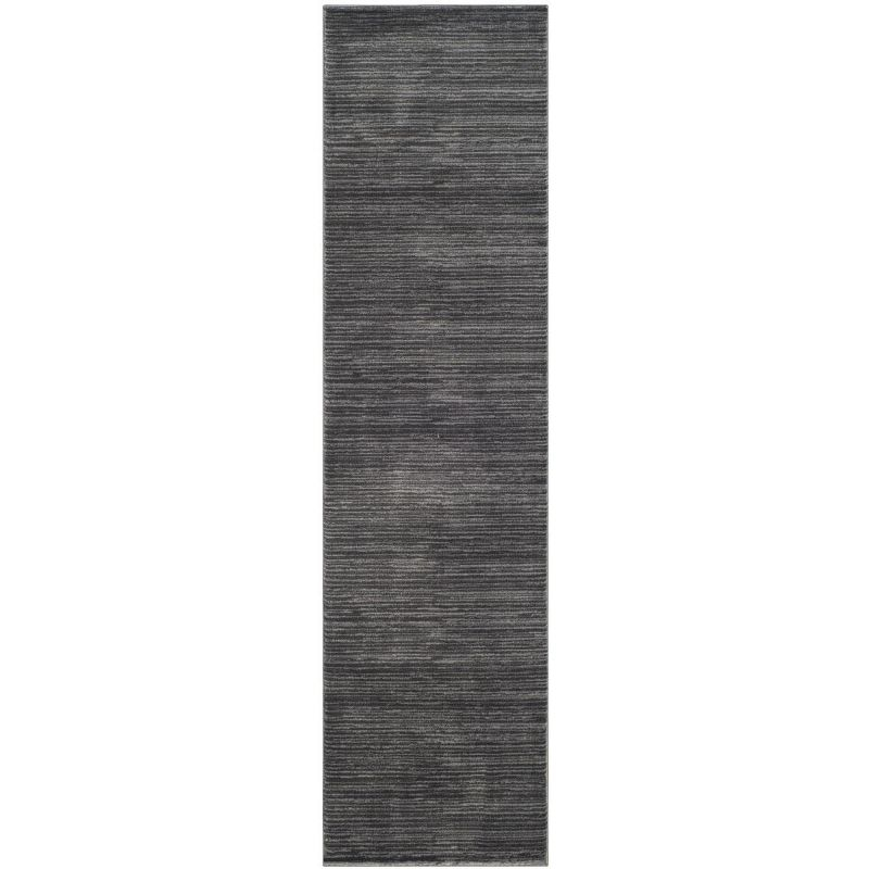 Vision VSN606 Power Loomed Indoor Runner Rug - Grey - 2'2"x8' - Safavieh.
