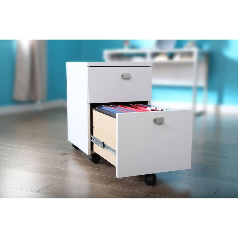 Interface 2 Drawer Mobile File Cabinet - South Shore