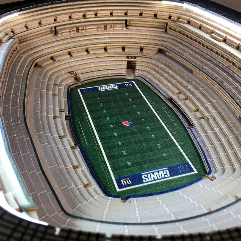 NFL New York Giants 25-Layer StadiumViews Lighted End Table