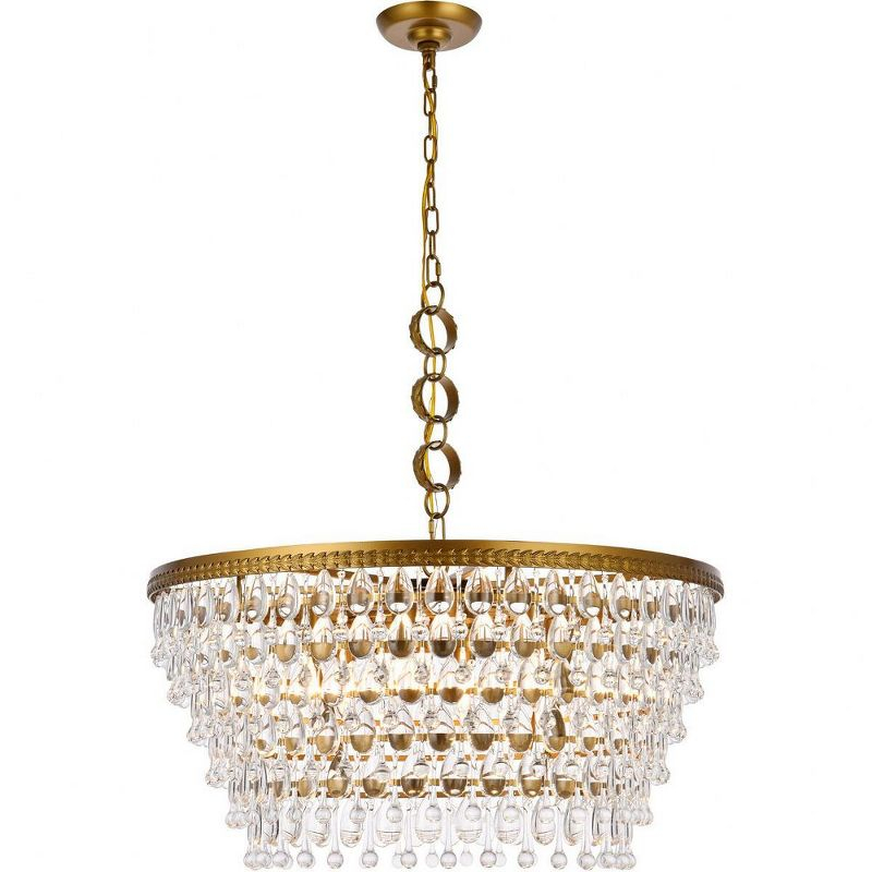 Elegant Lighting Nordic 6 - Light Chandelier in  Brass