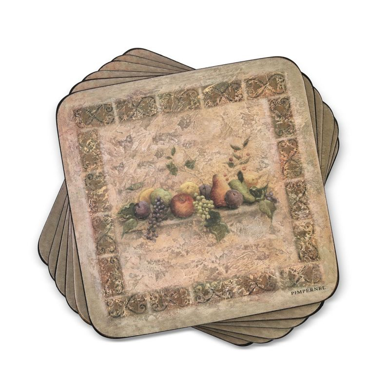 Pimpernel Pimpernel Tuscan Palette Coasters 4"X 4" (Set of 6)
