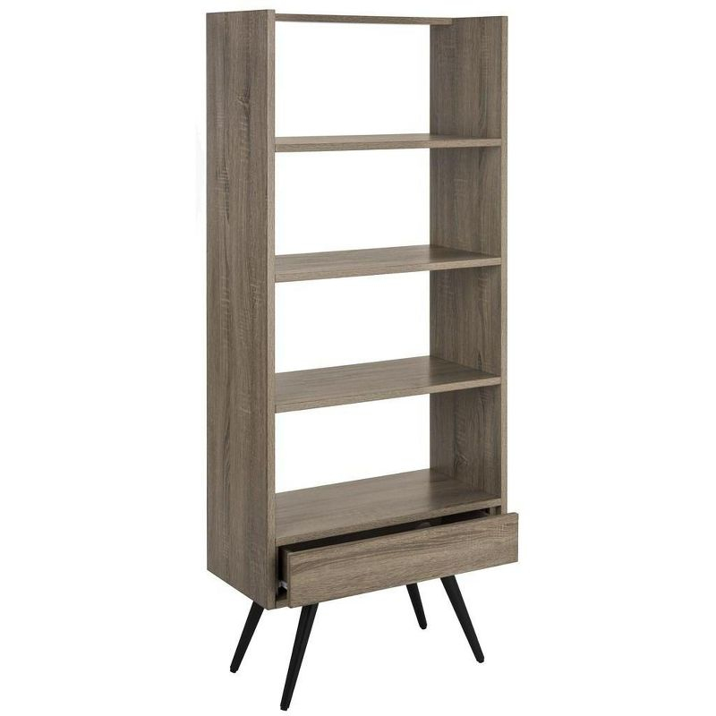 Terrence Etagere - FOX4277 - Light Brown/Black - Safavieh Couture