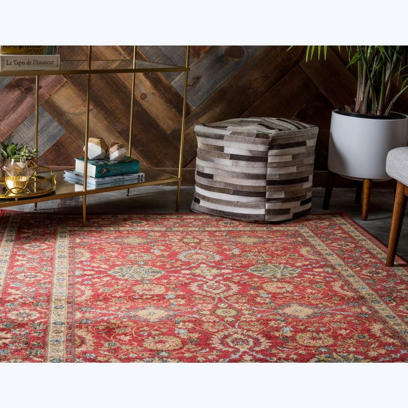 Unique Loom 10' 0 x 13' 1 Red Edinburgh Monroe Area Rug