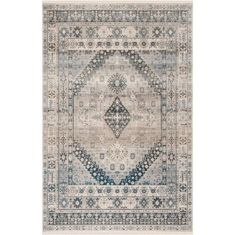 Vintage Persian VTP472 Power Loomed Area Rug - Grey/Blue - 9'x11'7" - Safavieh.
