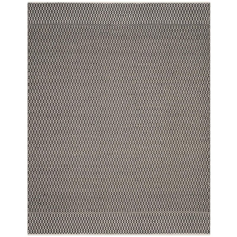 Montauk MTK339 Hand Woven Indoor Area Rug - Ivory/Black - 8'x10' - Safavieh