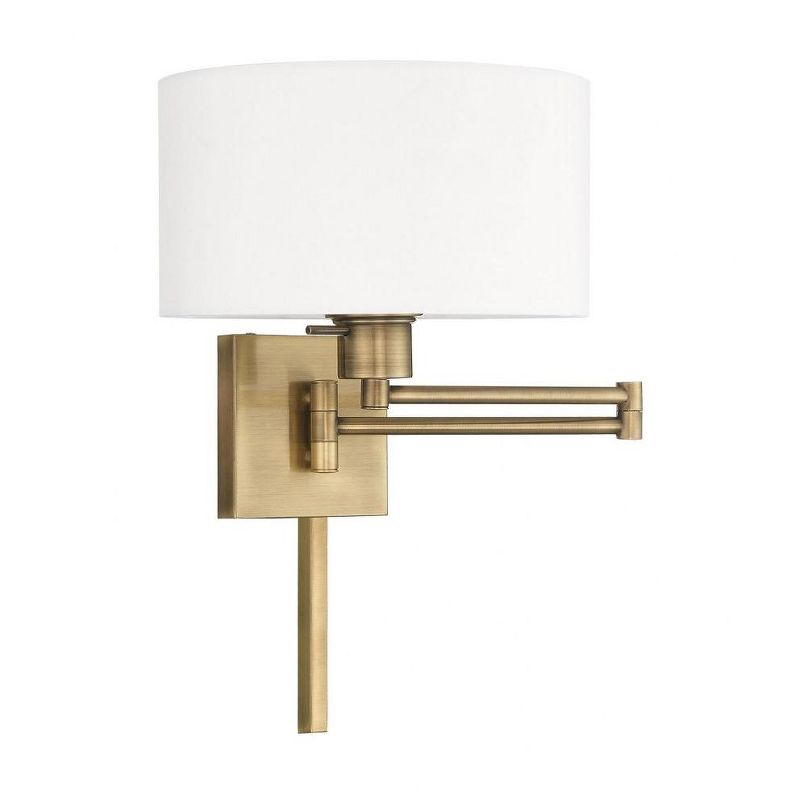 Livex Lighting 1 - Light Wall Light in  Antique Brass