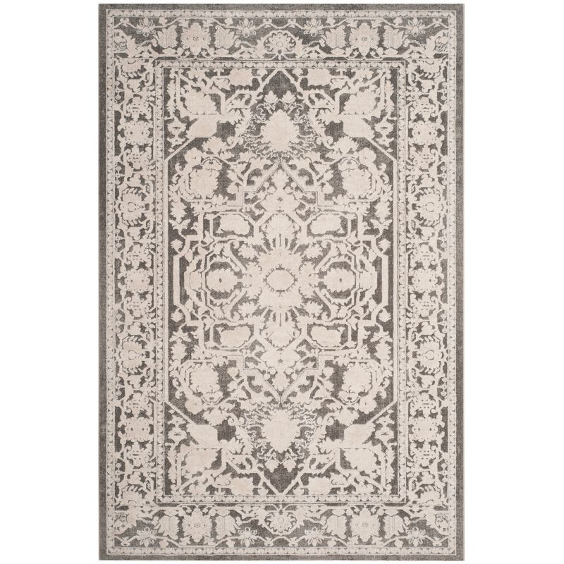 Reflection RFT665 Power Loomed Indoor Area Rug - 9'x12' - Dark Grey/Cream - Safavieh