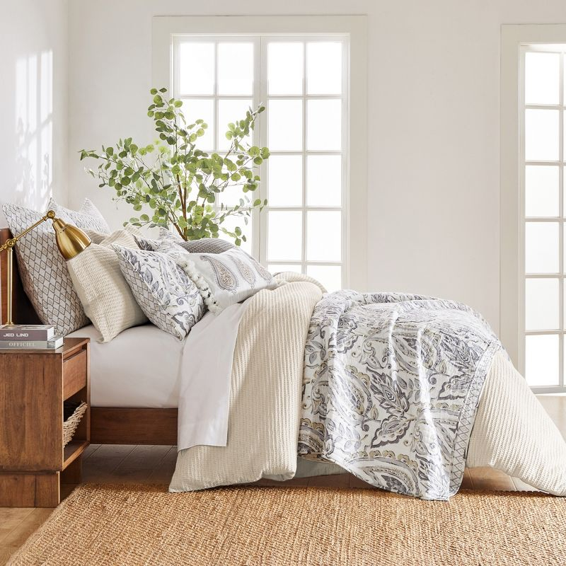 Cloud Waffle Cream Twin Comforter Set - Levtex Home