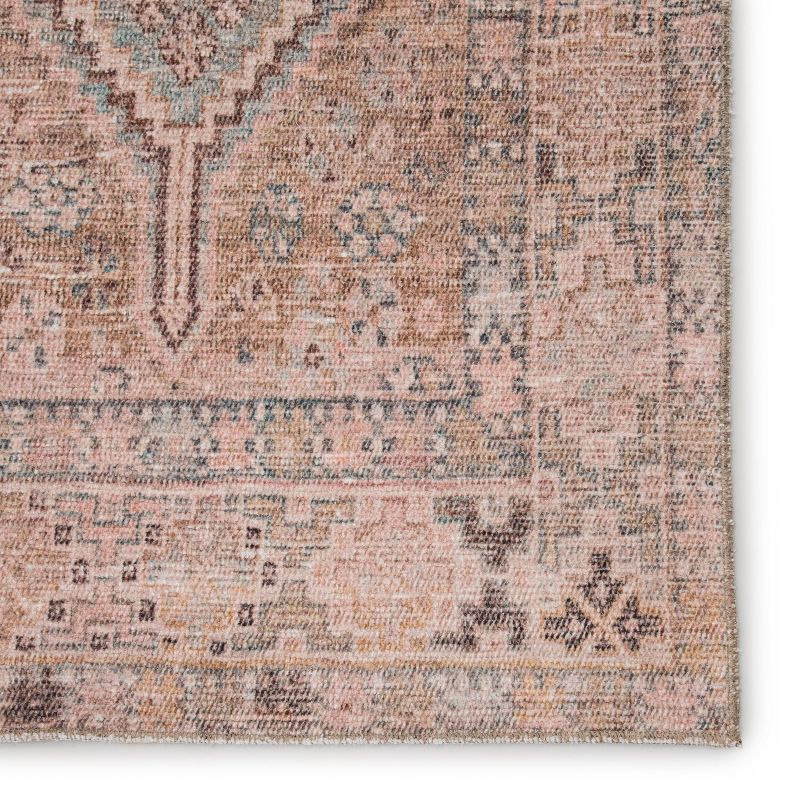5'x7'6" Marquesa Trellis Area Rug Light Pink/Blue - Jaipur Living: Vintage Loomed Medium Pile for Living Room