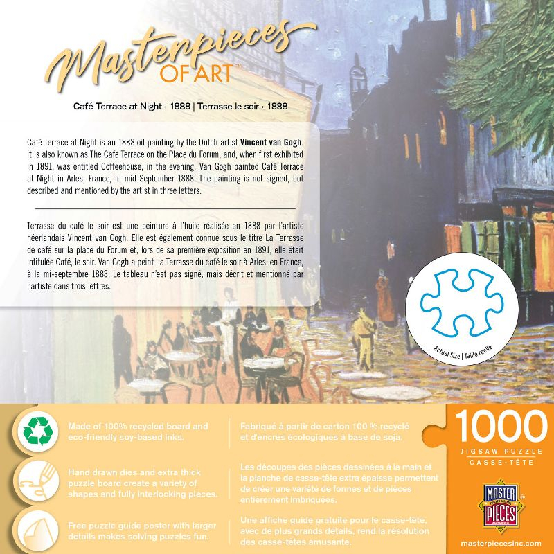 MasterPieces 1000 Piece Puzzle - Café Terrace at Night - 19.25"x26.75"