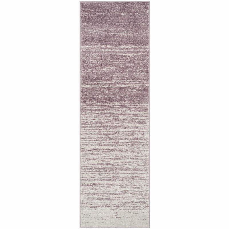 Adirondack ADR113 Machine Made Indoor Runner - Cream/Purple - 2'-6"x6' - Safavieh