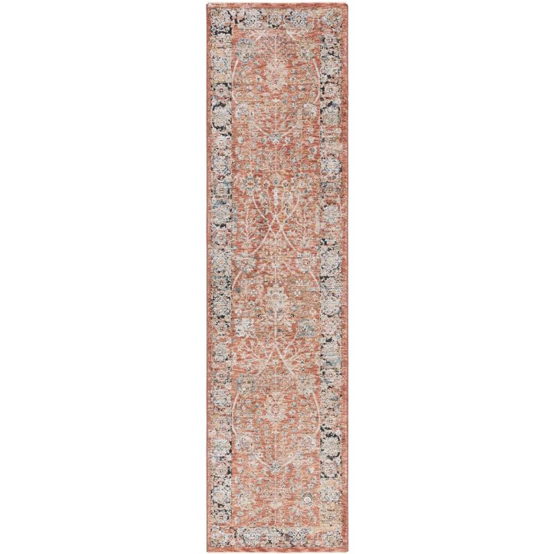 Silverado SVD112 Power Loomed Runner Rug - Rust/Blue - 2'x8' - Safavieh.