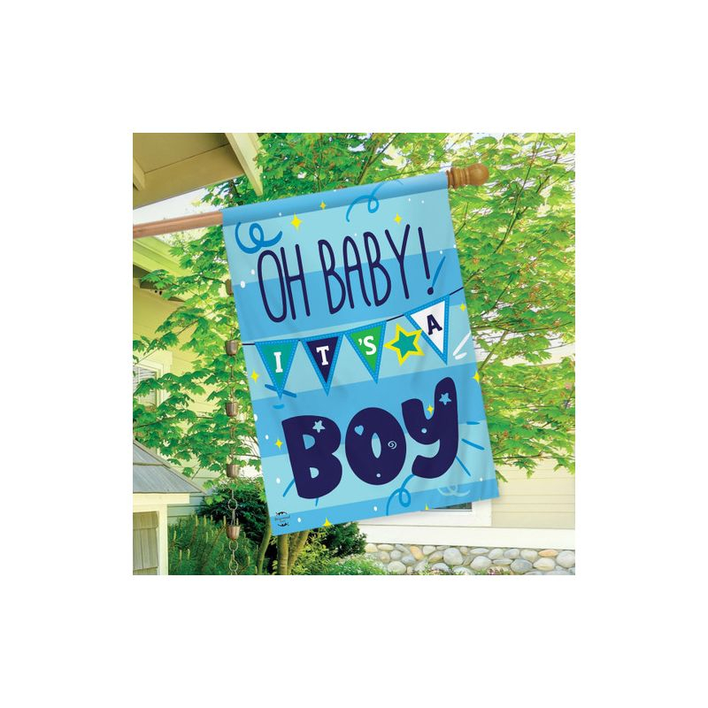 Baby Boy Double-Sided House Flag 28" x 40" Briarwood Lane