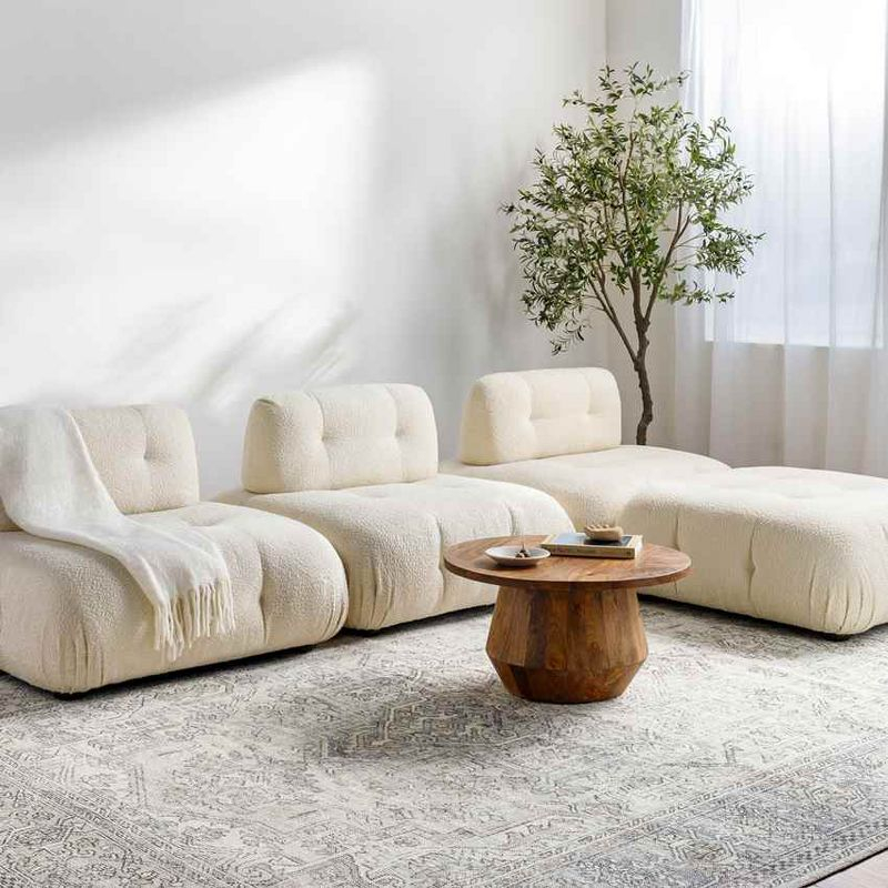 Livabliss Margot 5'3"x7' Rectangle Woven Indoor Area Rugs Navy/Cream