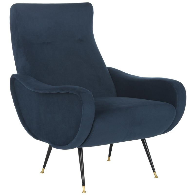 Elicia Accent Chair - FOX6260 - Navy - Safavieh