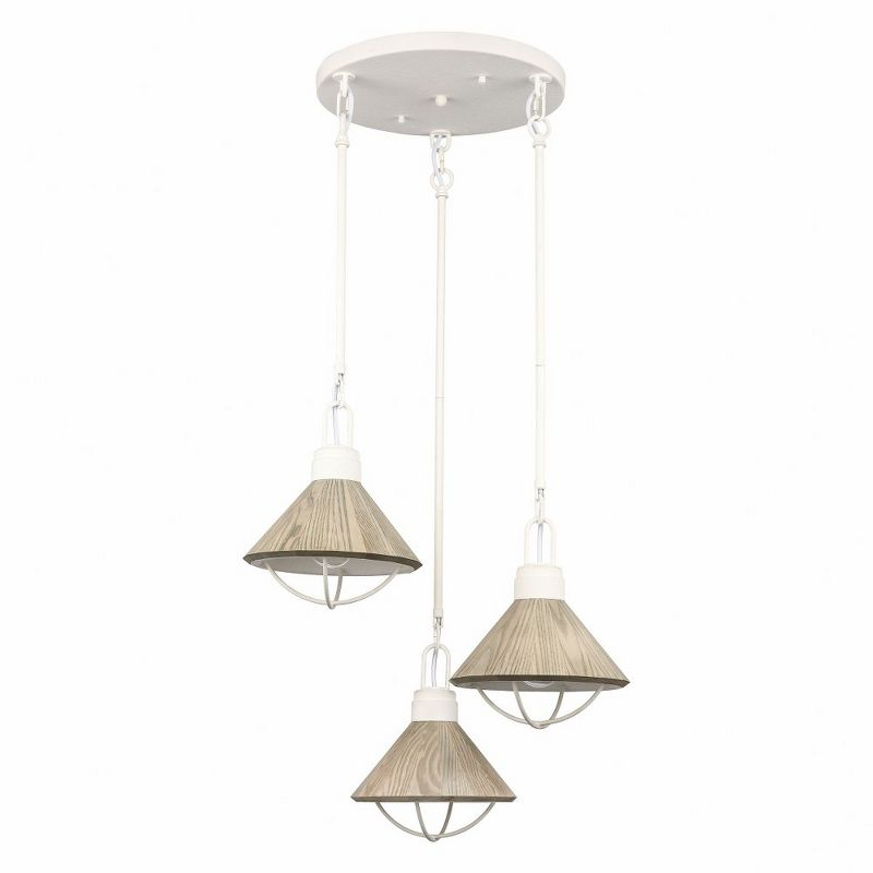 Elk Home Cape May 3 - Light Pendant in  White Coral