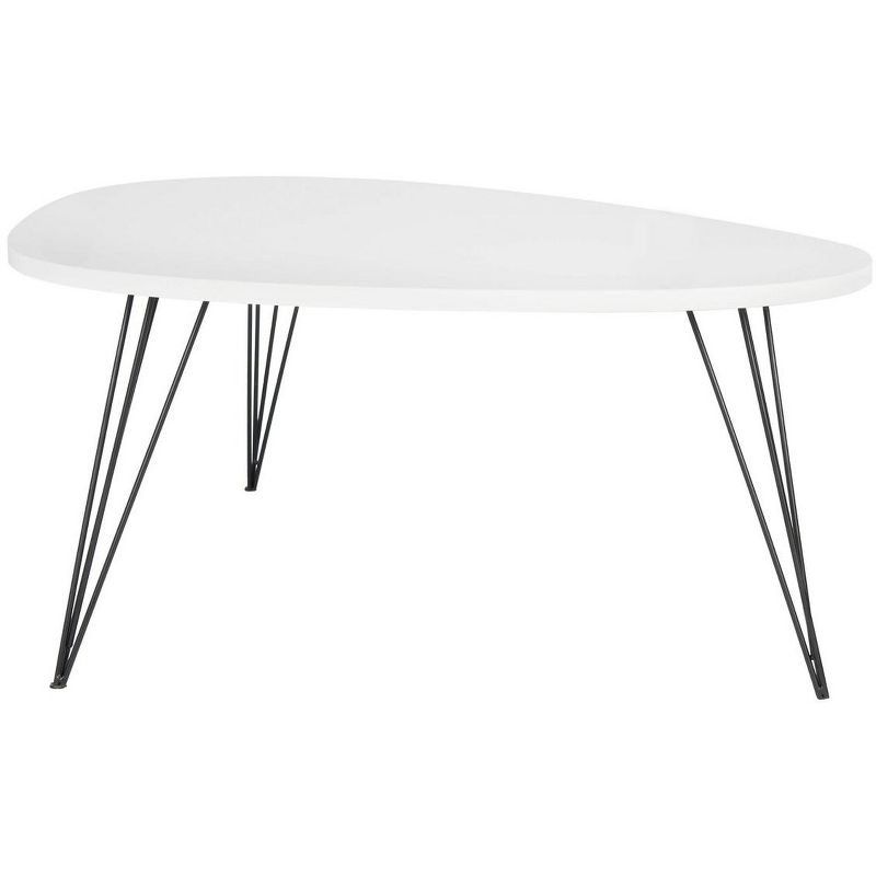 Wynton Coffee Table - White/Black - Safavieh