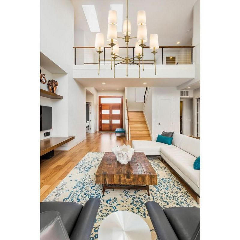 Z-Lite Emily 9 - Light Chandelier in  Rubbed Brass