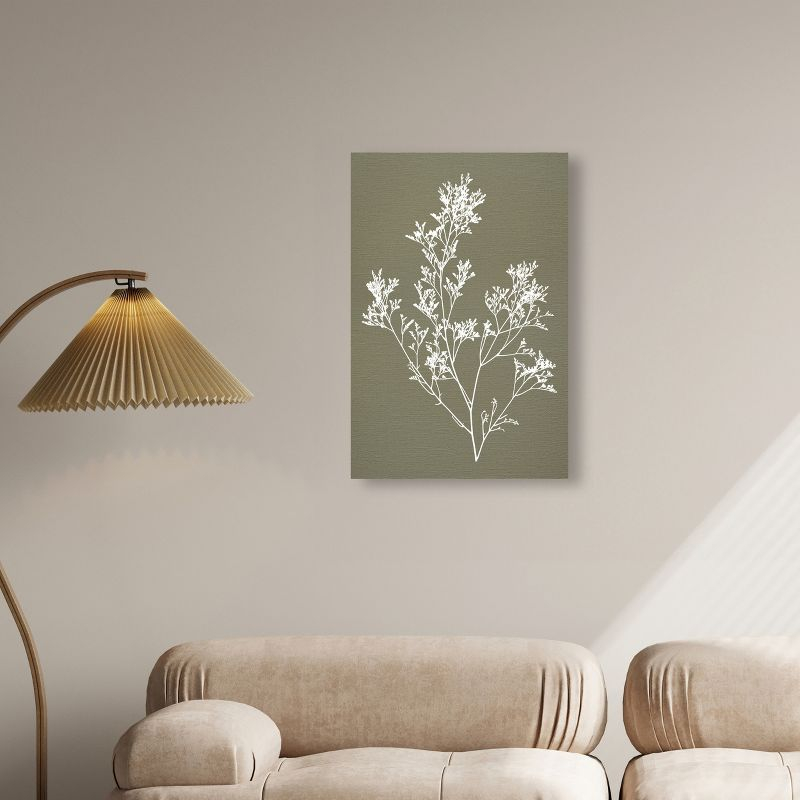 Art Remedy Timeless Leaf I Minimalistic Botanical and Floral Art Prints, 20" x 30", Gallery Wrapped