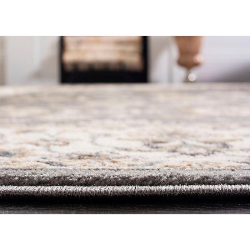 Lyndhurst LNH332 Power Loomed Area Rug - Grey/Cream - 8'x10' - Safavieh.