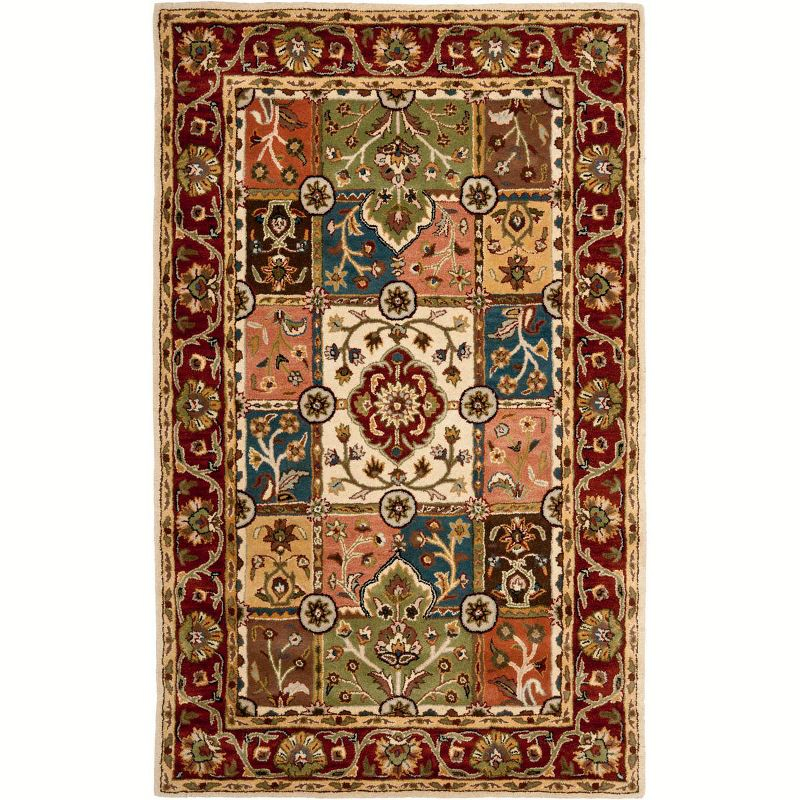 Heritage HG925 Hand Tufted Area Rug - Multi/Red - 4'x6' - Safavieh.