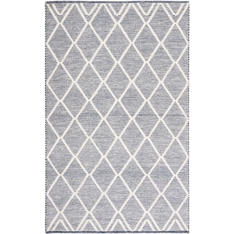 Natura NAT832 Hand Woven Area Rug - Navy/Ivory - 4'x6' - Safavieh.