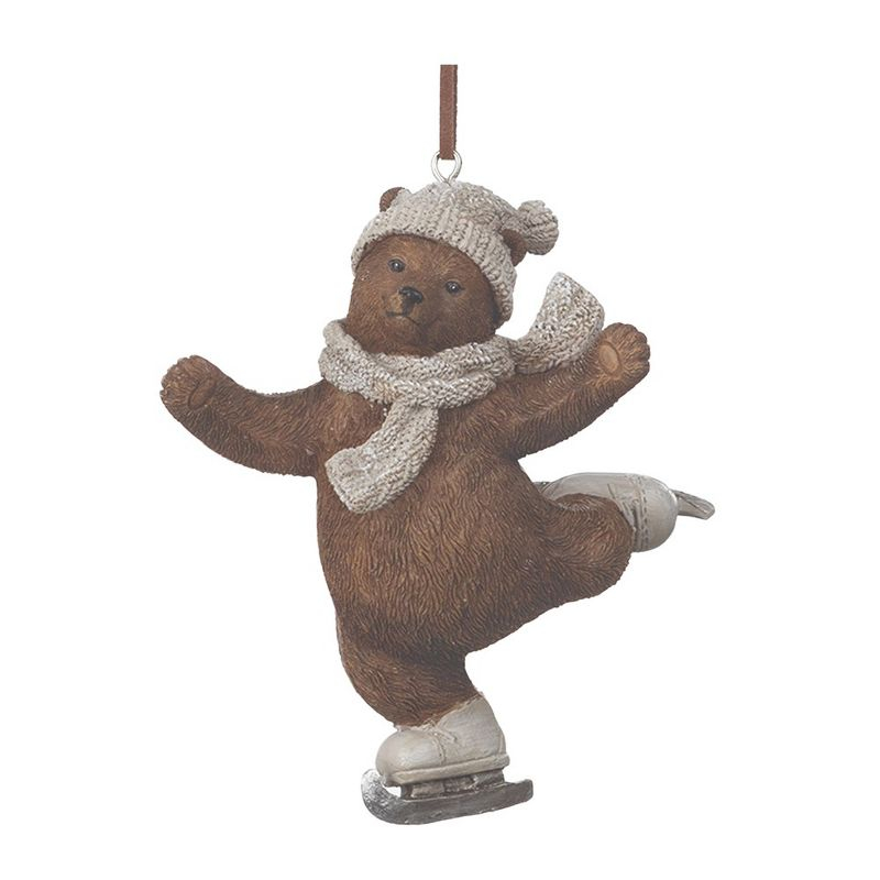 Melrose Skate and Snowboard Bear Ornament (Set of 4)