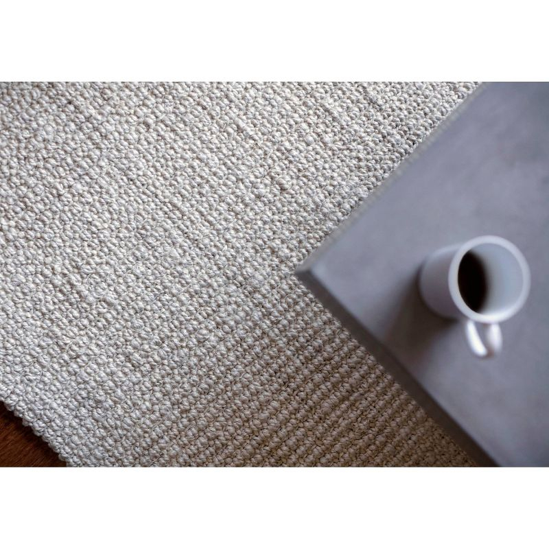 Anji Mountain 4'x6' Andes Handloom Woven Jute Area Rug Ivory