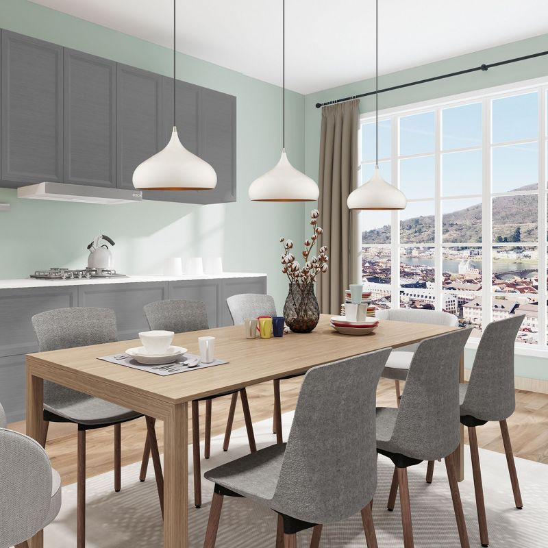 Livex Lighting Metal Shade 1 - Light Pendant in  Shiny White