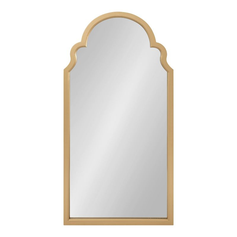 Kate and Laurel Hogan Arch MDF Full Length Mirror, 24x48, Gold