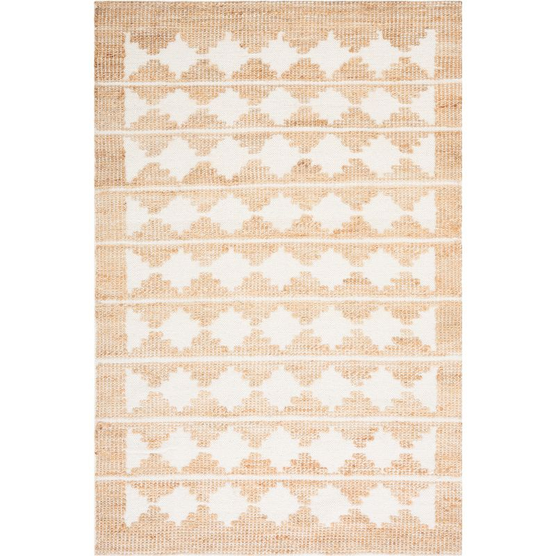 Natural Fiber NF511 Hand Loomed Area Rug - Ivory/Natural - 6'x9' - Safavieh.