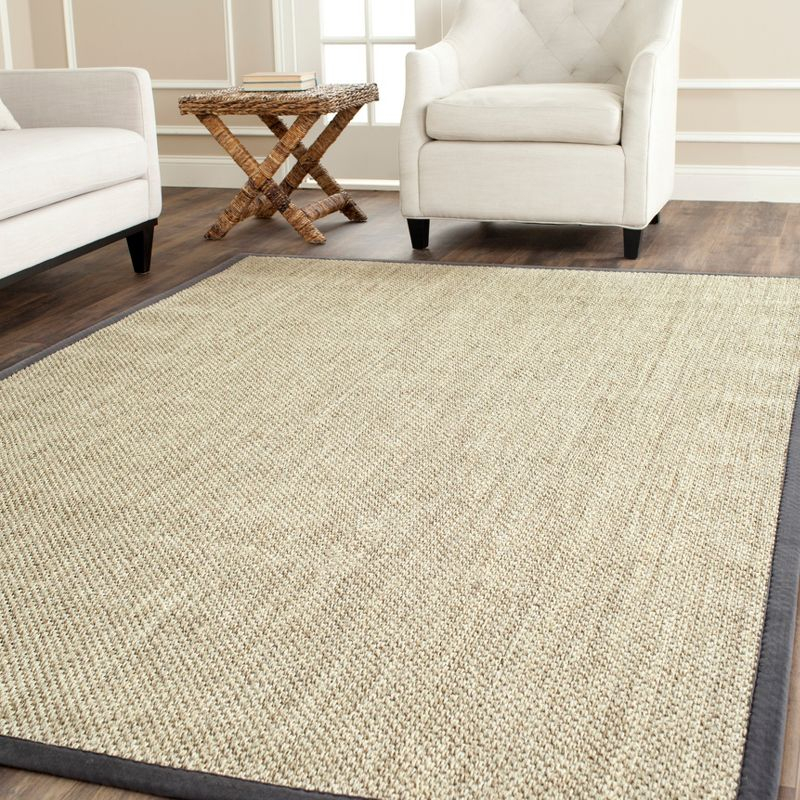 Natural Fiber NF443 Power Loomed Area Rug - Marble/Grey - 5'x8' - Safavieh.