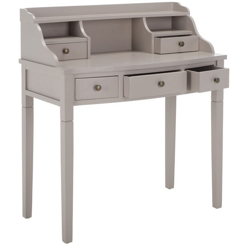 Landon Writing Desk - Quartz Grey - Safavieh