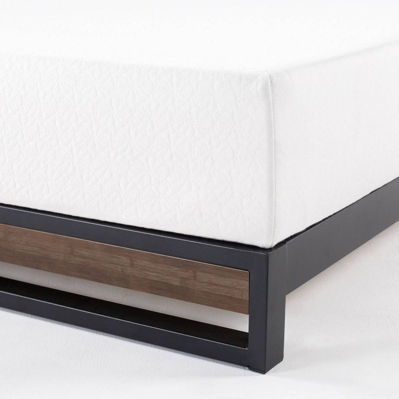 Twin 6" Suzanne Platform Bed Frame Gray Wash - Zinus