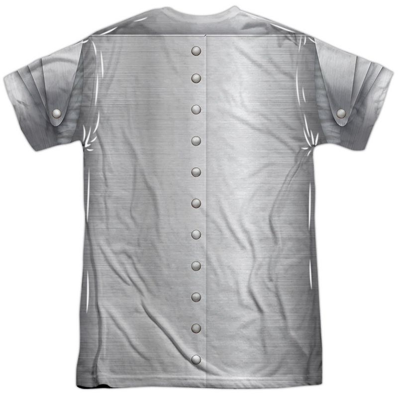 The Wizard of Oz Tin Man Front-Back Print Adult Sublimated Costume T-Shirt, Large