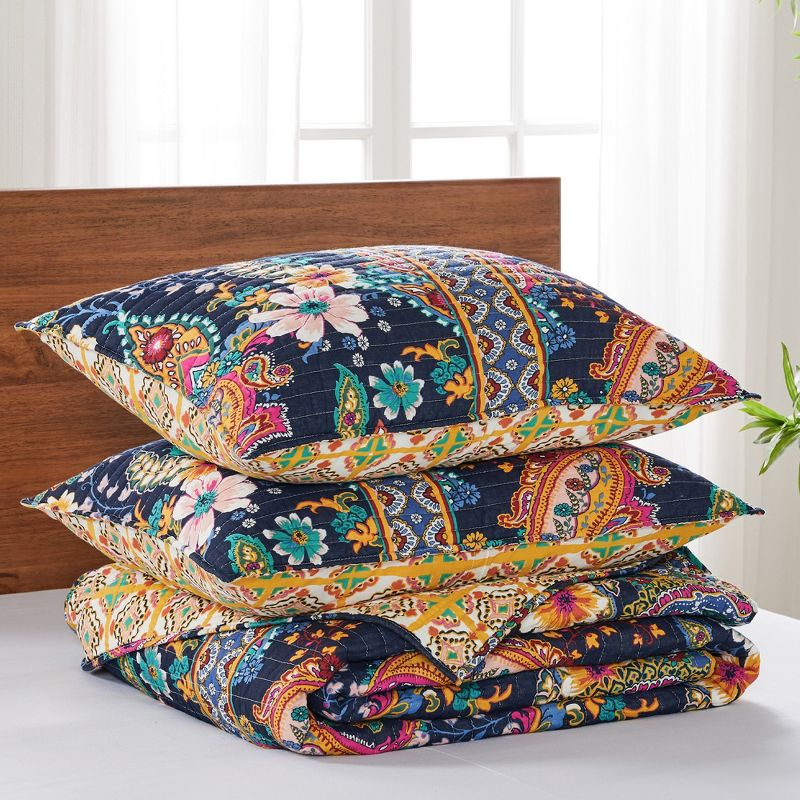 Bertelli Navy King Quilt Set - Levtex Home