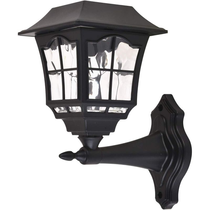 Elegant Lighting Outdoor black LED 3000K wall light in pack of 4