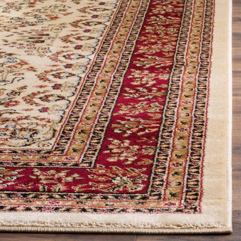 Lyndhurst Sarouk LNH331 Power Loomed Accent Rug - Ivory/Red - 3'3"x5'3" - Safavieh