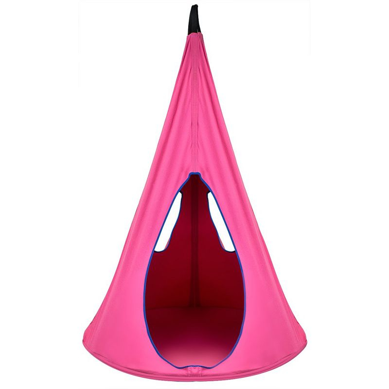Sorbus Pink Kids Nest Swing - Tree Tent Sensory Swing for Kids Indoor Outdoor Use - 250lbs