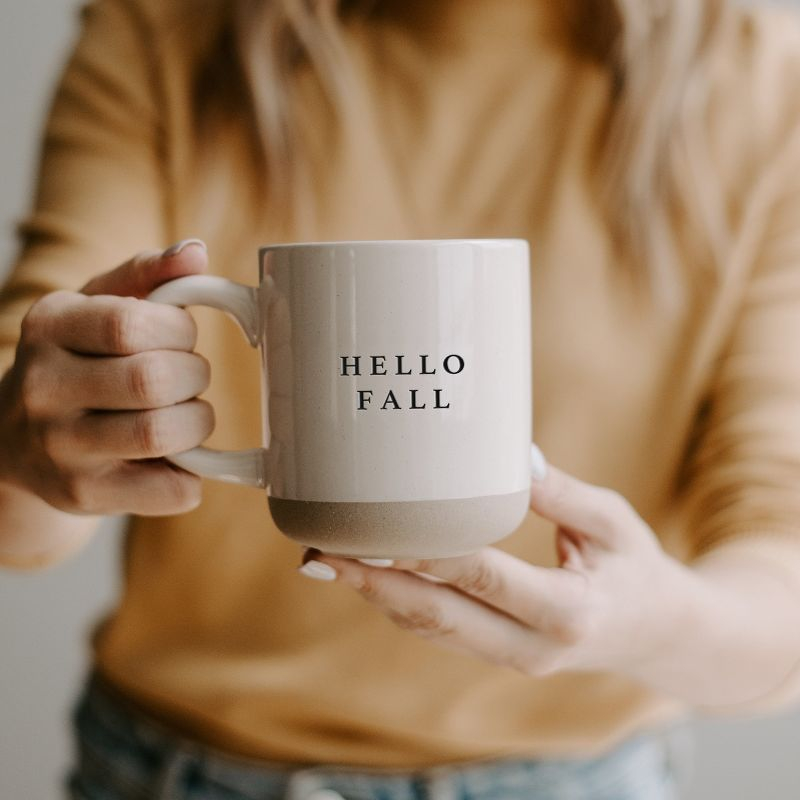 Sweet Water Decor Hello Fall Stoneware Coffee Mug -14oz