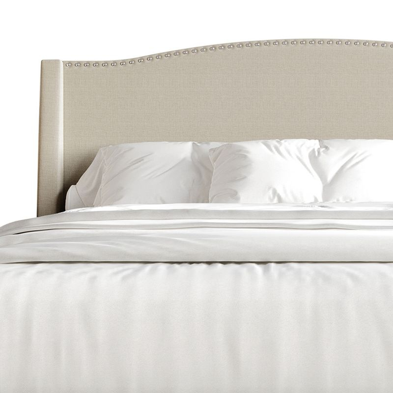 ChaletPosh Full Size Platform Bed with Storage Beige Linen