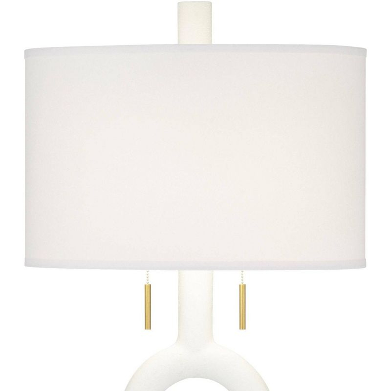 360 Lighting Athena 66 1/2" White and Gold Modern Floor Lamp
