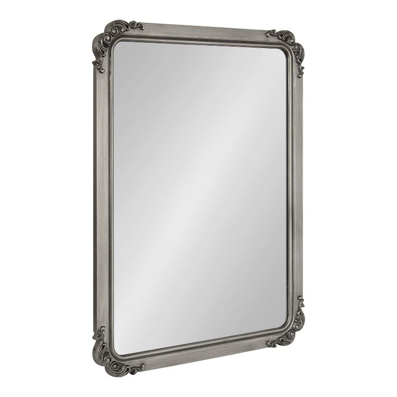 Kate and Laurel Ivette MDF Rectangle Mirror, 25x35, Silver